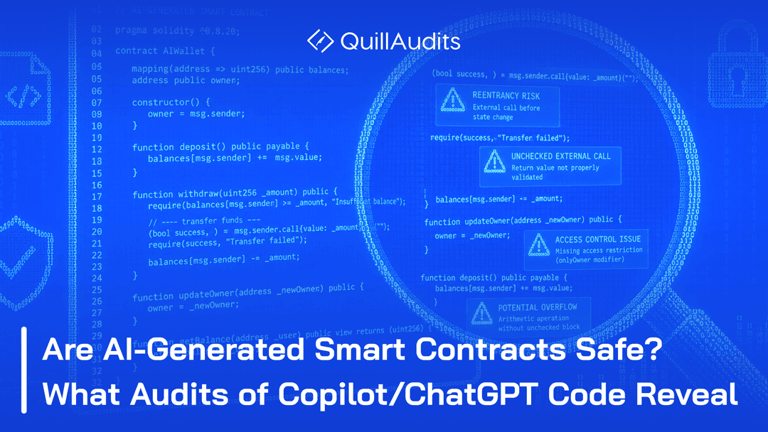 Are AI-Generated Smart Contracts Safe? What Audits of Copilot/ChatGPT Code Reveal