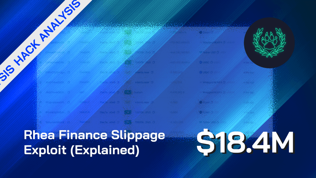 Rhea Finance $18.4M Slippage Exploit (Explained)
